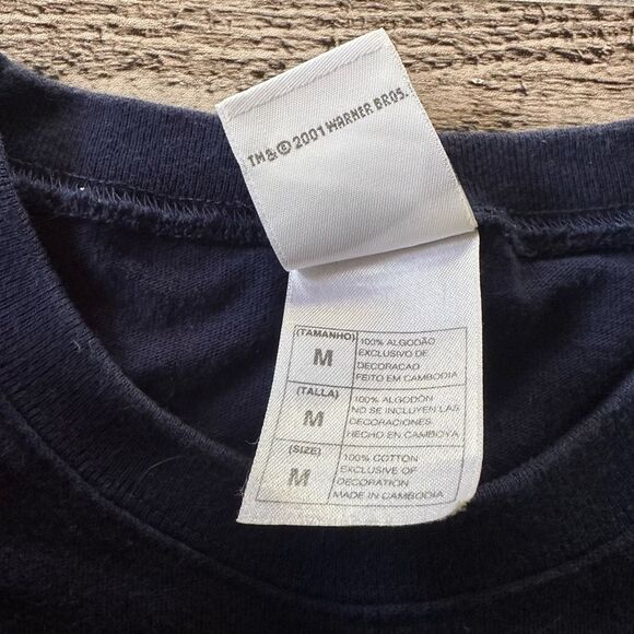 Vintage Y2k 2001 Looney Tunes Tasmanian Devil Taz Bowling Embroidered Tshirt | M - Picture 6 of 6